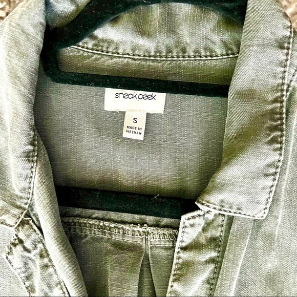 😍🛍 Sneak Peak Long Full Length Khaki Button Down Army Green Shirt Dress! Sz… - Picture 8 of 14